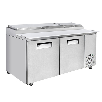 Industrial Hotel Restaurant Kitchen 4 Drawers Counter Freezer Commercial Refrigerator Salad Chiller Table 601