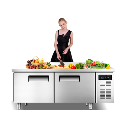 Commercial bar Double-temperature restaurant undercounter chef multi-function double temperature counter top refrigerator/freezer