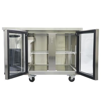 Single-temperature Redbowl Two Heated Refrigerated Glass Door Display Counters