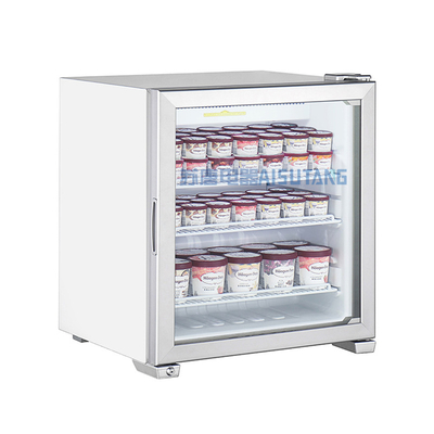 Single-Temperature Mini Freezer Convnience Store Ice Cream Counter Display Show Small Glass Door Freezer