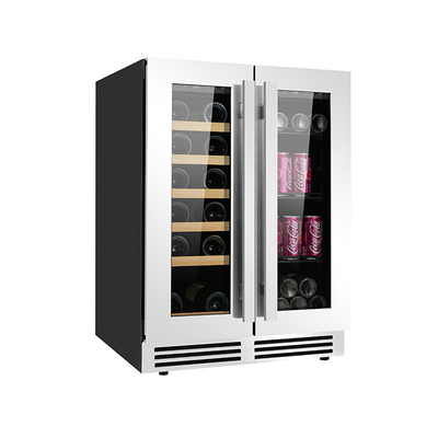 Full Black Glass Hotel Socket Freezer Cabinet Wine Freezer Sale Fridge Cellar Electric Wine Cooler or SS 115L Fridge