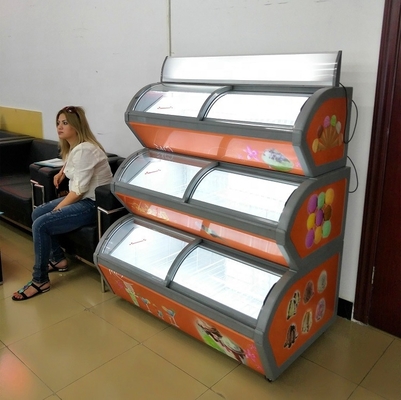 Commercial Single-temperature BJL-A Portable Worktop 3-Layer Ice Cream Freezer Display Refrigerator