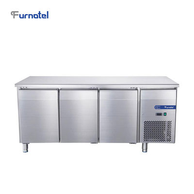 Single-temperature Furnotel Brand Commercial Under Counter 3 Door Fan Cooling Freezer