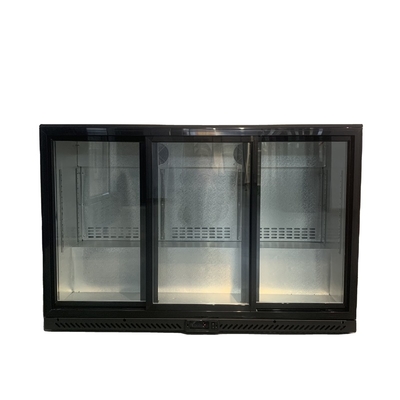Single-Temperature 3 Glass Doors Drink Cooler Wine Bar Fridge Under Counter Fridge Bar Fridges