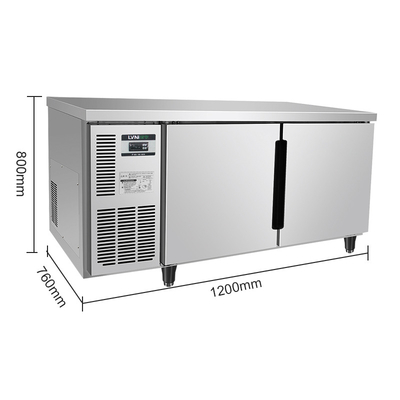 Single-temperature LVNI E series 1.2m 2 door 300L commercial under table counter refrigerator refrigerators cooler freezer commercial
