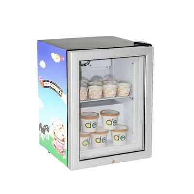 Commercial COMPRESSOR Mini Counter Top Freezer Ice Cream Beverage Display Fridge Freezer Fridge