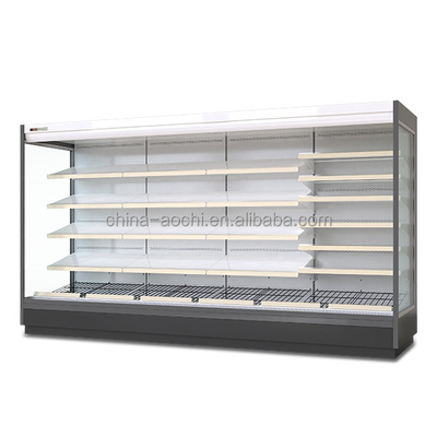 Double-temperature Beverage Front Cabinet Open Chiller Supermarket Display Commercial Refrigerator For Mini Mart