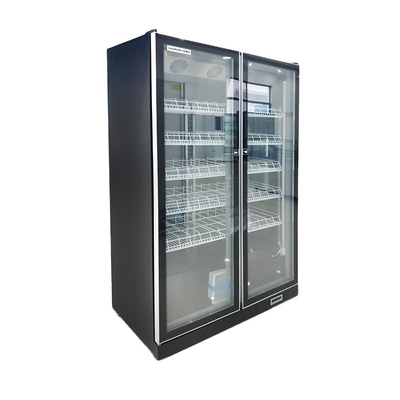 Single-temperature 2 door compressor glass refrigerator glass door cold wine