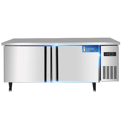 Commercial One Piece Refrigerator One Piece Freezer Stainless Steel 2 Door Under Counter Fridge Workbench Freezer Fridge Refrigerator